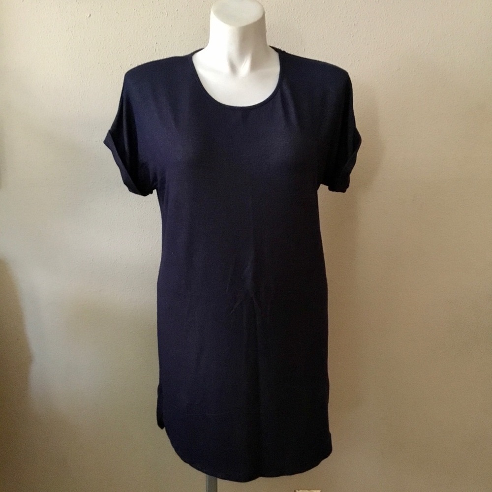 Blue T-shirt dress